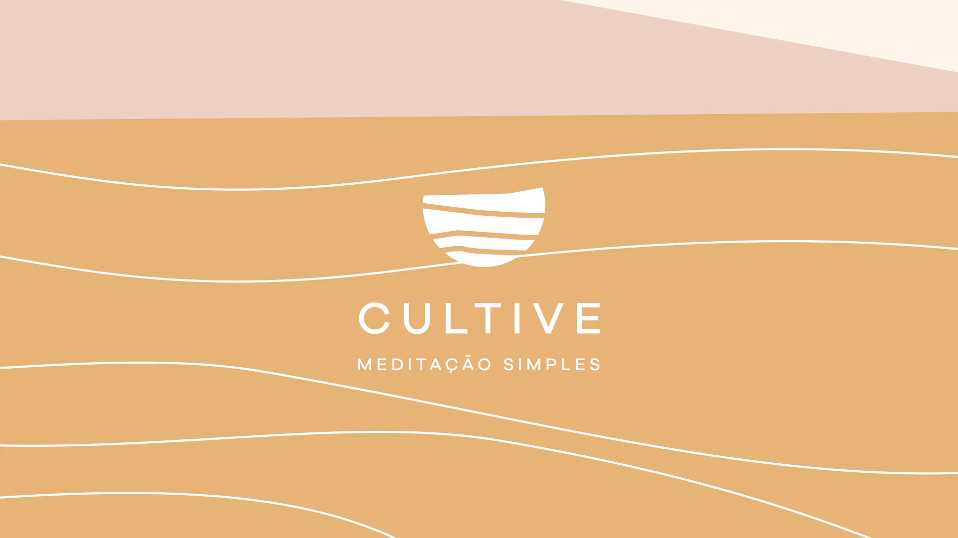 The Cultive lockup — a white bowl-of-calm mark over ochre waves.